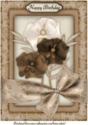 Bonnie Blooms A4 Card Front