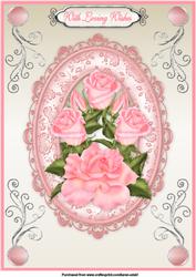 Rambling Roses A4 Card Front