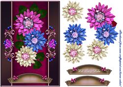Abundance of Blossoms Card Front with Step by Step
