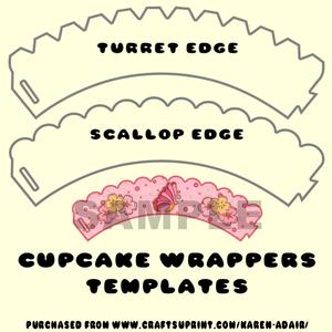 Cupcake Wrappers Templates