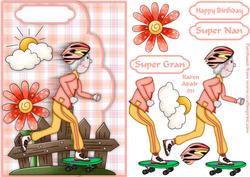 Super Senior Scallop Edge Card Front