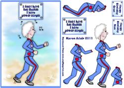 Super Gran Card Front with Step by Step