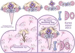 Bride's Bouquet Heart Shaped Cut and Fold with Step by Step