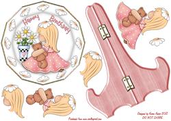 Little Miss Sunshine Plate Card and Stand