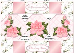 Summer Roses - Tri-fold Quick Card