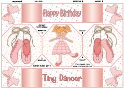 Tiny Dancer - Octagon Tri-fold Quick Card