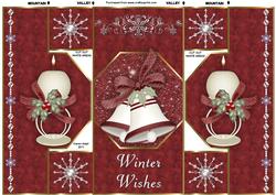 Christmas Candles 'n Bells Octagon Cut and Fold Quick Card