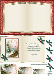 Christmas Scene Book Card Front