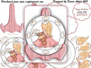 Little Miss Sunshine Plate Card Kit