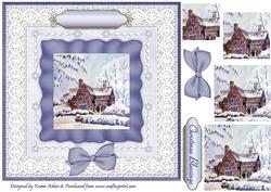 A Warm Winter Welcome Pyramid Card Front