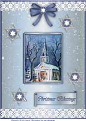 Going to Christmas Mass A4 Card Front