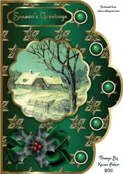A Winters Tale A4 Scallop Card Front