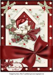 The Little Christmas Sparrow A4 Card Front