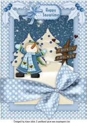 Mr Frosty's Snowtime A4 Card Front