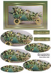 Christmas Holly and Mistletoe Car
