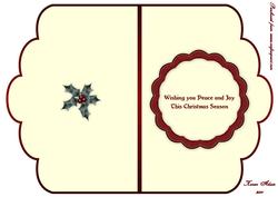 The Christmas Robin Cut and Fold Insert