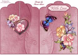 Floral Fantasy Quick Cut and Fold Card