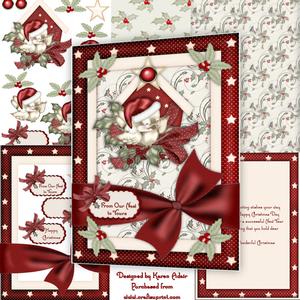 The Little Christmas Sparrow A4 Card Kit