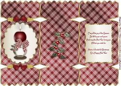 Christmas Candle Tri-fold Quick Card