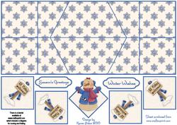 All Flakes Welcome Double Diamond Fold Card