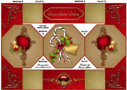 Christmas Candy - Octagon Tri-fold Quick Card