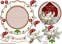 Little Christmas Sparrow Wobble Card