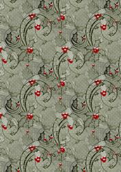 Christmas Holly Background Paper