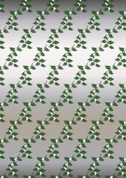 Christmas Floral in Green and Silver