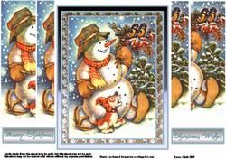 Happy Snowman Side Stacker