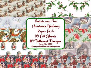 Festive and Fun Christmas Background Paper Pack