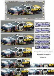Nascar Pyramid Card Front