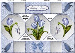Totally Tulips - Octagon Tri-fold Quick Card