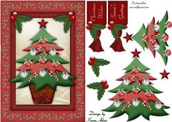 Christmas Tree in Red and Green