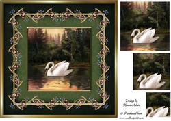 Forest Lake Square Pyramid Card Front