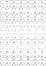 Silver Holly and Stars on White Background Paper