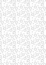 Silver Stars on White Background Paper
