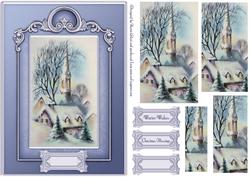 A Christmas Morn Pyramid Card