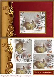 Christmas Animal Magic Pyramid Card