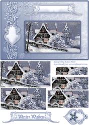 The Christmas Cottage Pyramid Card Front