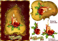 Joyful Christmas Days Card Front with Step by Step