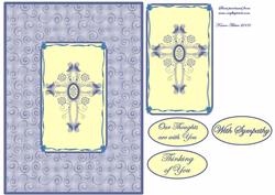 Sympathy Quick Card with Cross