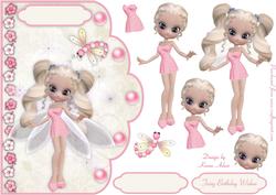 Fairy Birthday Scallop Card and Step by Step