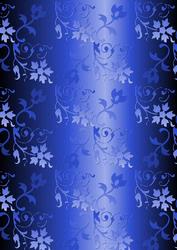 Blue Metallic Floral Embossed Background Paper