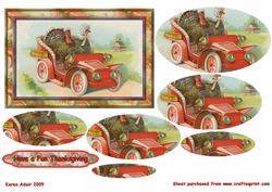 Comic Turkeys Pyramid Card Front