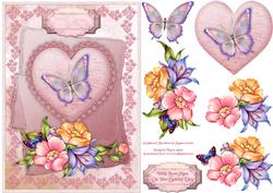 Hearts 'n Flowers for Mum Card Front with Step by Step