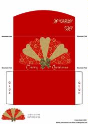 Christmas Fan Money and Gift Voucher Wallet