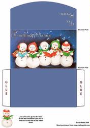 Snowmen Christmas Money and Gift Voucher Wallet