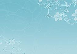 Blossom Swirls in Turquoise