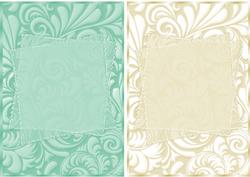 Palm Leaves A5 Card Bases in Green and Beige
