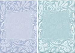 Palm Leaves A5 Card Bases in Turquoise and Aqua